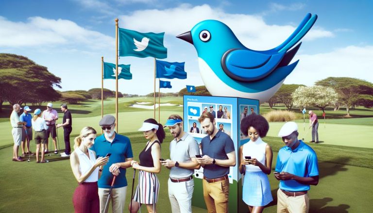 twitter promotes golf course